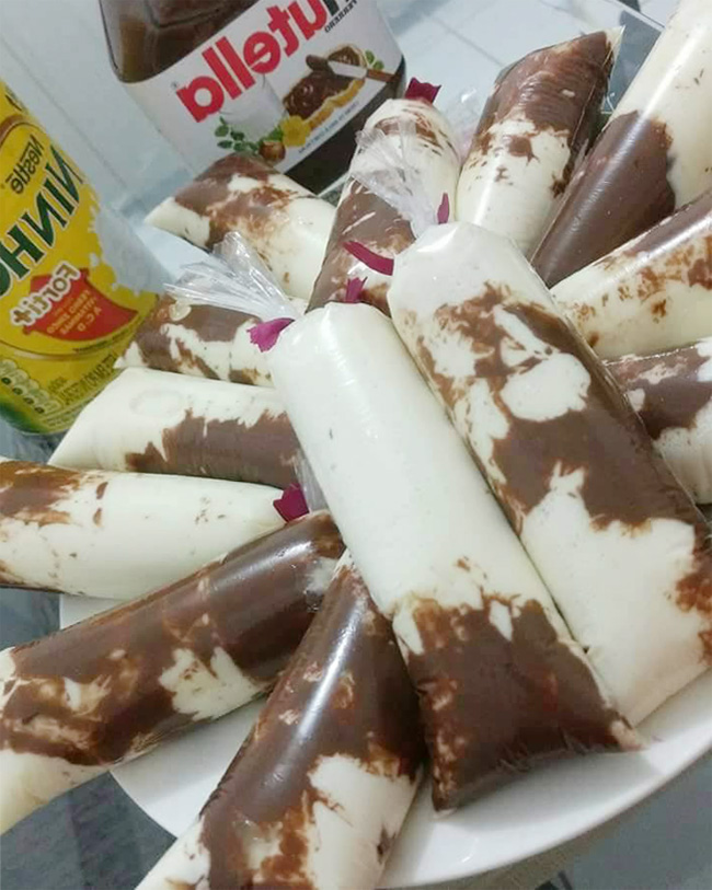 Geladinho De Nutella Com Leite Ninho Chup Chup Sacol Dindin Juju