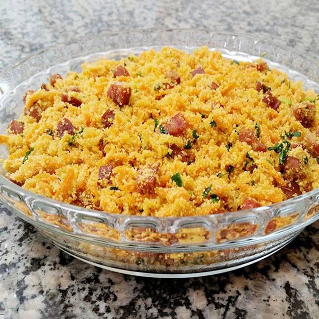 Farofa De Cenoura Com Bacon Veja A Receita