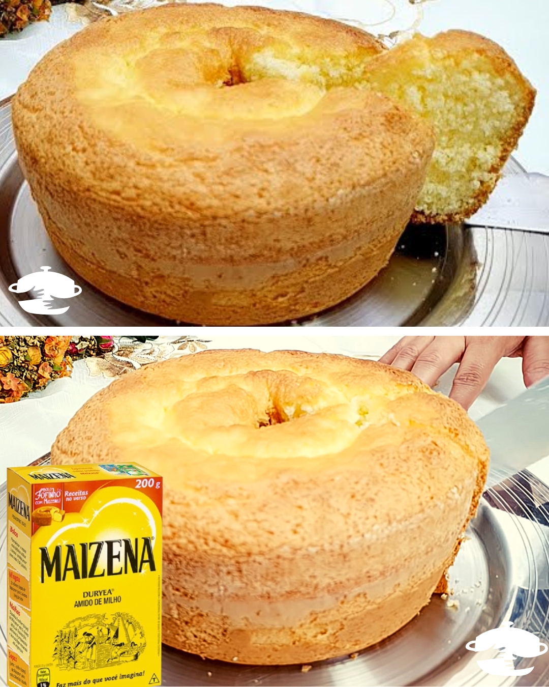 Bolo De Maisena Bem Fofinho E Macio Ele Derrete Na Boca Perfeito Para O Seu Caf Ou Lanche